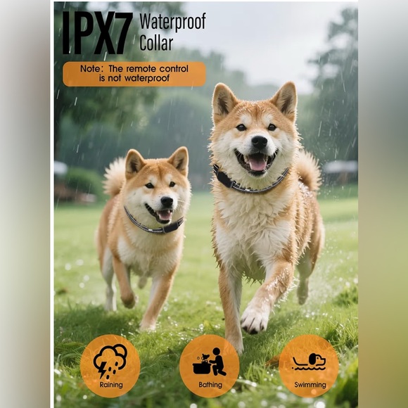 NIB- Rechargeable Dog Training Collar with Remote - Pink Collar - Picture 6 of 8